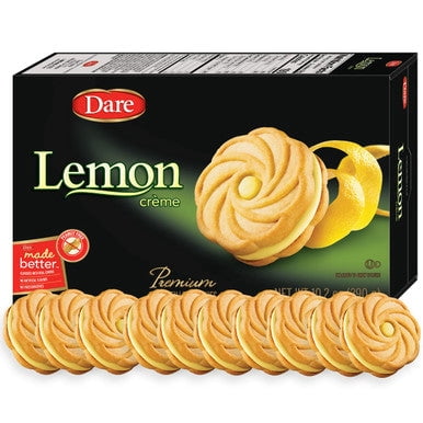 Dare - Cookies - Lemon Creme - Case of 12 - 10.2 oz.