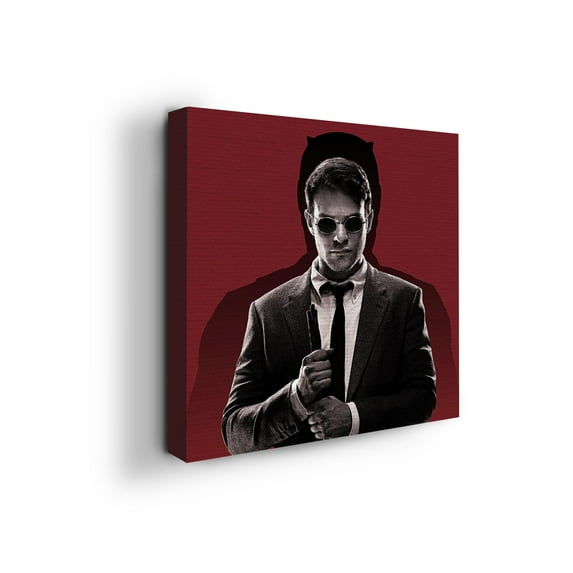 Dare Devil Canvas Wall Art by DreamController- 14x14 inches Marval Wall Decor | HD Printed & Wooden framed wall art | Modern Wall Decor for Bedroom, Living Room, Office, Kids Room | Made in USA
