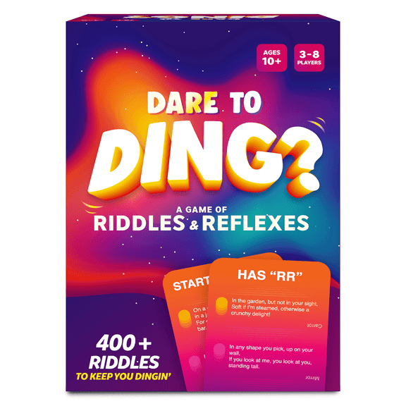 Skillmatics Dare to Ding - Game of Riddles & Reflexes, Fast-Paced Card Game for Teens, Families & Adults