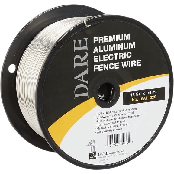 Dare Products 16AL1320 082001 Never Rust Aluminum Wire, Silver, 16 Gallon x 1/4 Mi