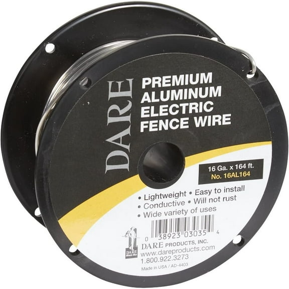 Dare Products 16AL164 082005 Never Rust Aluminum Wire, Silver, 16 Gallon x 164'