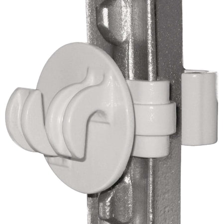 Dare Snap-On Electric Fence T-Post Insulator - Polyethylene, All-Weather - 25 Pack, White