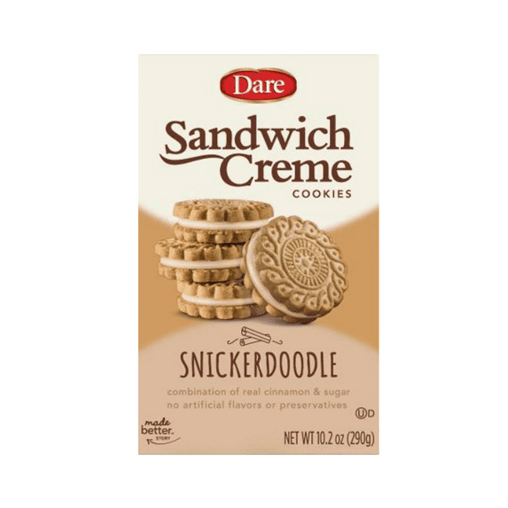 Dare Snickerdoodle Sandwich Creme Cookies, 3-Pack 10.2 oz. Boxes