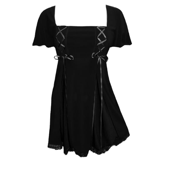 Dare To Wear Victorian Gothic Boho Women's Gemini Princess S/S Corset Top S - 5x