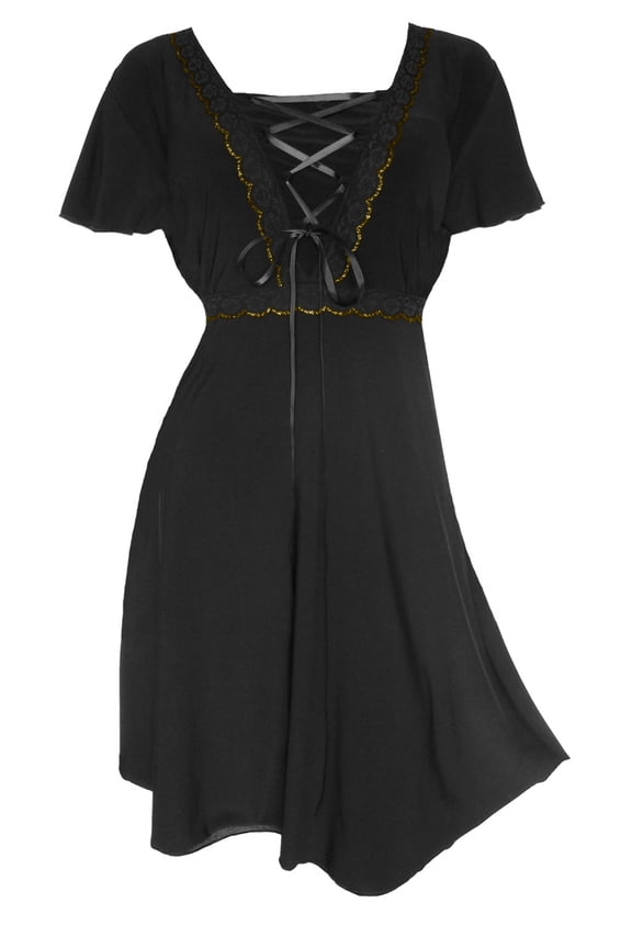 Dare To Wear Victorian Gothic Boho Women's Plus Size Angel Corset Dress S - 5x