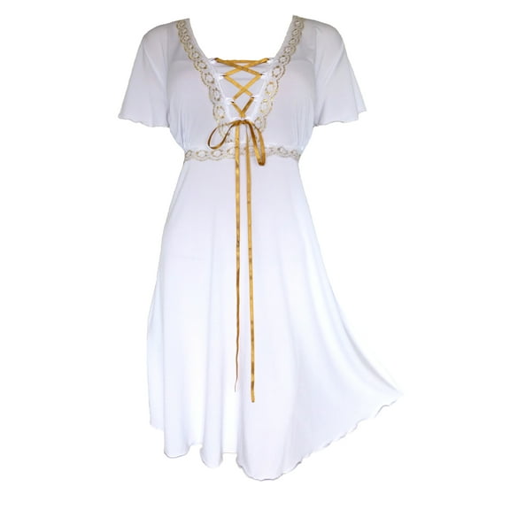 Dare To Wear Victorian Gothic Boho Women's Plus Size Angel Corset Dress S - 5x