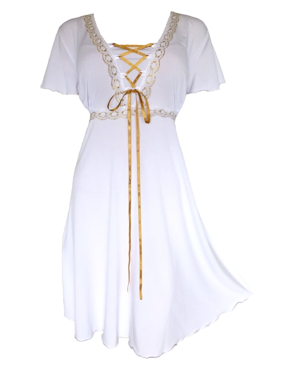 Dare To Wear Victorian Gothic Boho Women's Plus Size Angel Corset Dress S - 5x