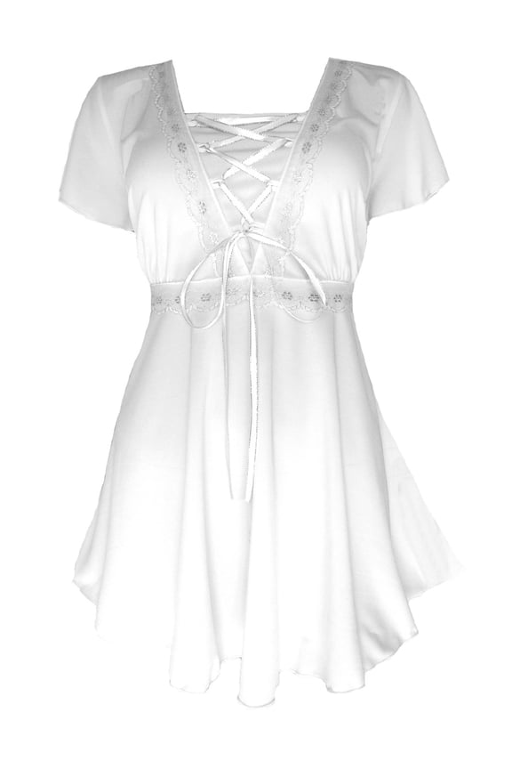 Dare To Wear Victorian Gothic Boho Women's Plus Size Angel Corset Top S - 5x