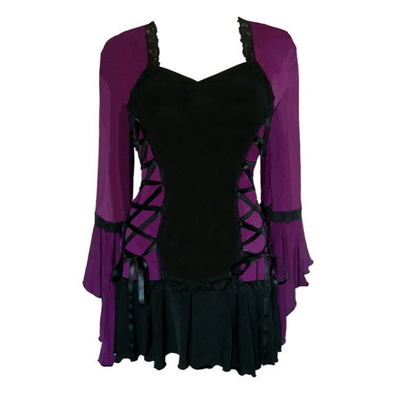 Dare To Wear Victorian Gothic Boho Women's Plus Size Bolero Corset Top S - 5x