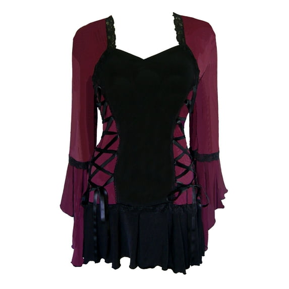 Dare To Wear Victorian Gothic Boho Women's Plus Size Bolero Corset Top S - 5x