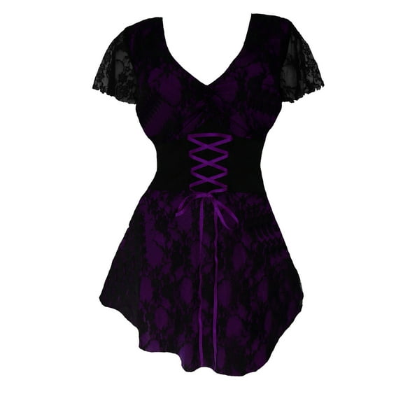 Dare To Wear Victorian Gothic Boho Women's Plus Size Sweetheart Corset Top S - 5x