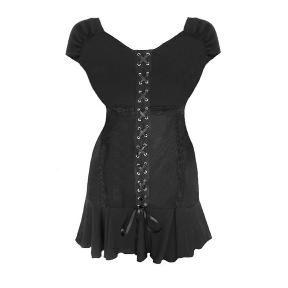 Dare To Wear Victorian Gothic Boho Women's Short Sleeve Cabaret Corset Top S - 5x