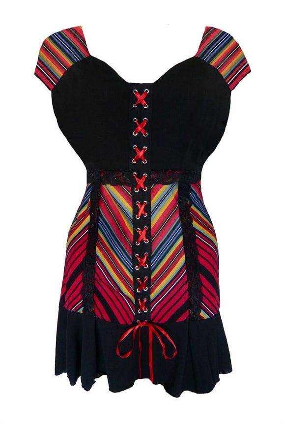 Dare To Wear Victorian Gothic Boho Women's Short Sleeve Cabaret Corset Top S - 5x