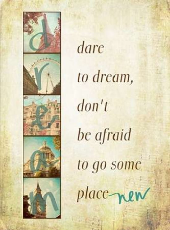 Dare to Dream Border Canvas Art - Emily Navas (18 x 24)