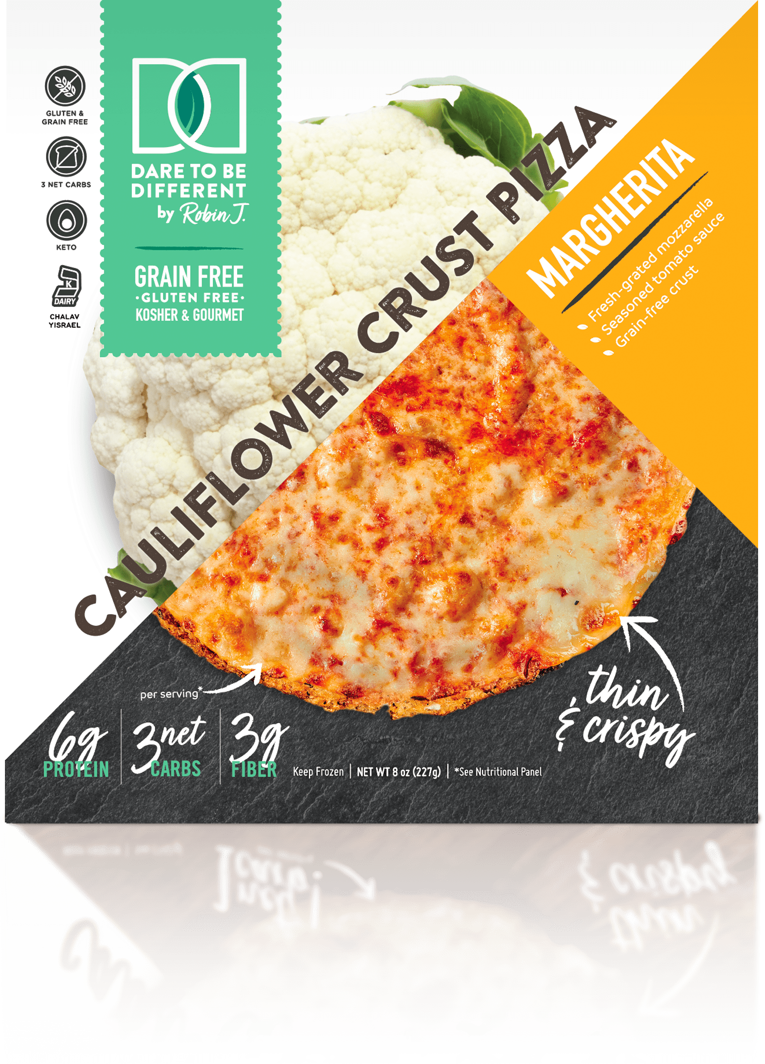 Dare to be Different Cauliflower Crust Pizza Margherita 1 pack