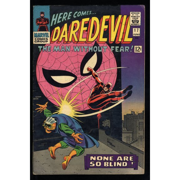 Daredevil #17 FN/VF 7.0 Spider-Man Appearance John Romita Art! Comic Book