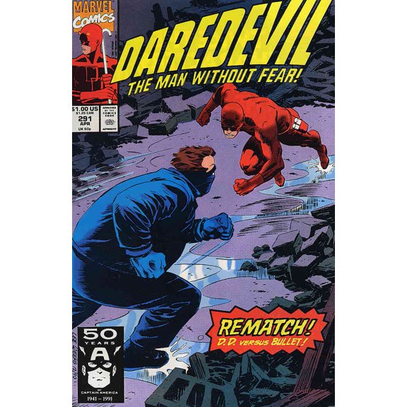 Daredevil #291 VF ; Marvel Comic Book