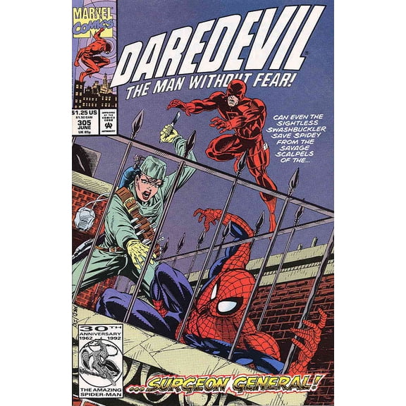 Daredevil #305 VF ; Marvel Comic Book