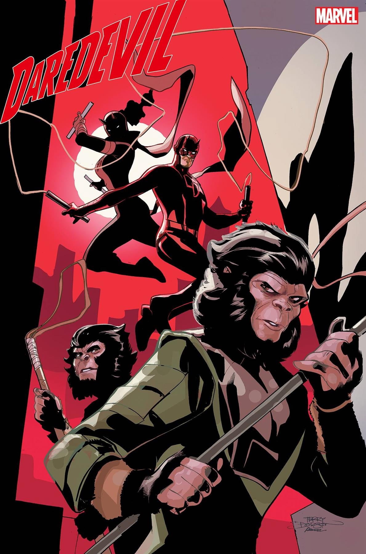 Daredevil #8 Dodson Planet Of The Apes Var Marvel Prh Comic Book ...