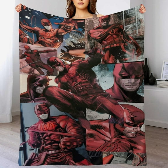 Daredevil Blanket Cute Soft Lightweight Fuzzy Plush Throw Blankets Cozy Flannel Blankets for Sofa Couch Travel Home Bedroom Decor Gifts 30"x40"