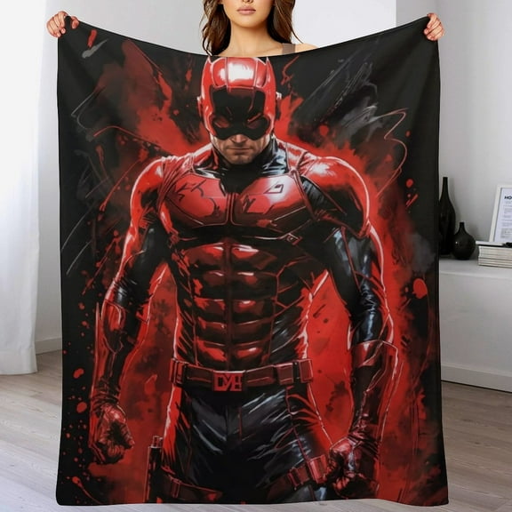 Daredevil Blanket Cute Soft Lightweight Fuzzy Plush Throw Blankets Cozy Flannel Blankets for Sofa Couch Travel Home Bedroom Decor Gifts 30"x40"