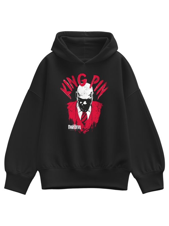 - King Pin Halo Women's Oversized Fleece Hoodie Sweatshirt