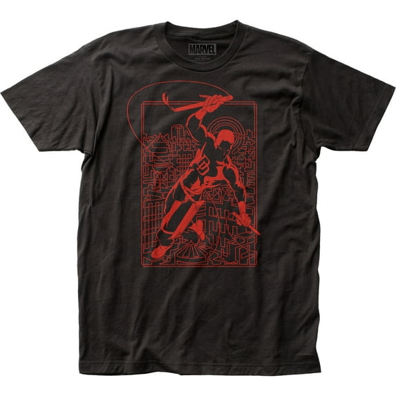 Daredevil Line Art Fitted Classic T-Shirt