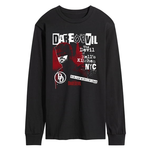 Daredevil - NYC Zine Men's Long Sleeve Graphic T-Shirt