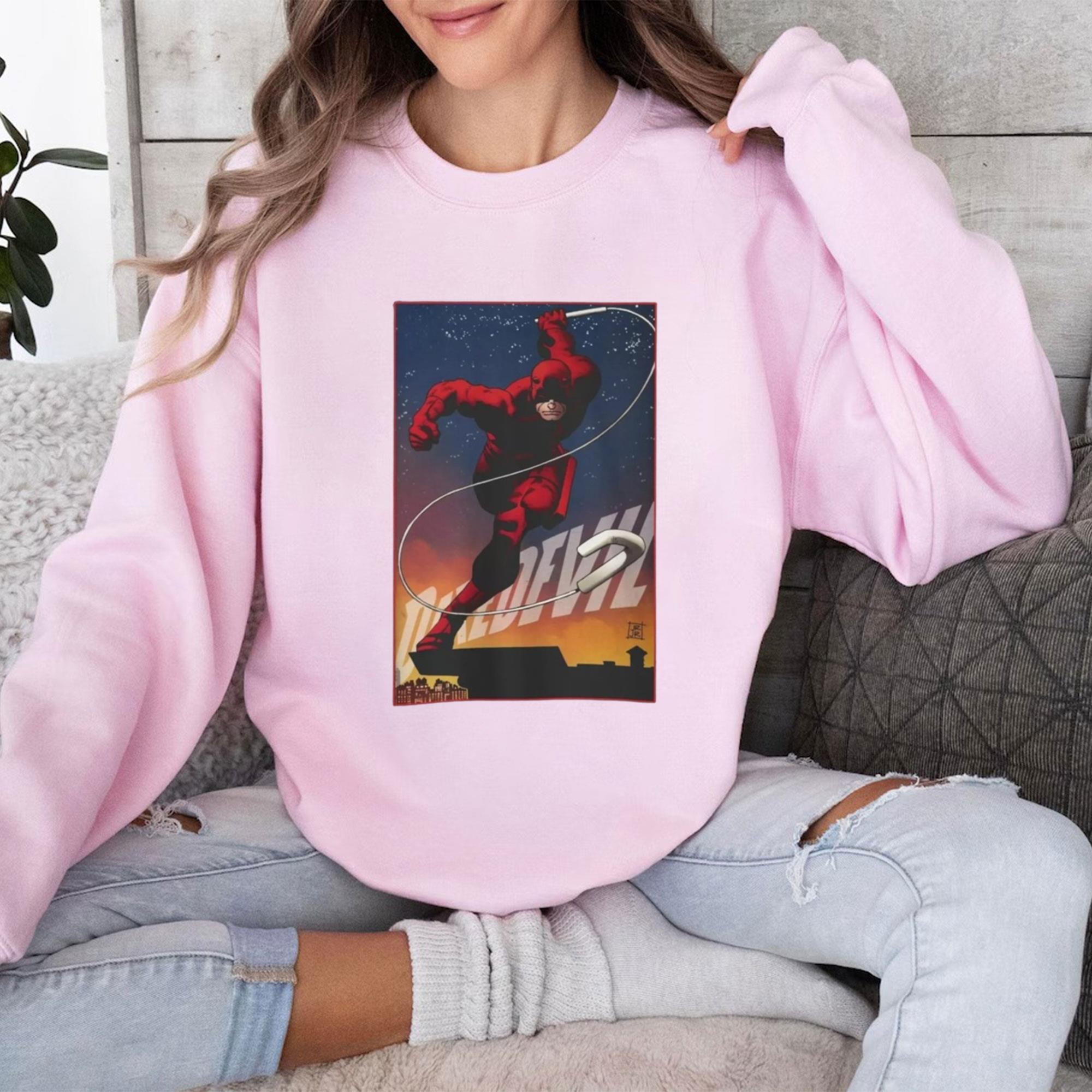 Sweat à Capuche Marvel Daredevil - Logo Splatter - Licence Officielle - Coupe Classique - Homme - 8