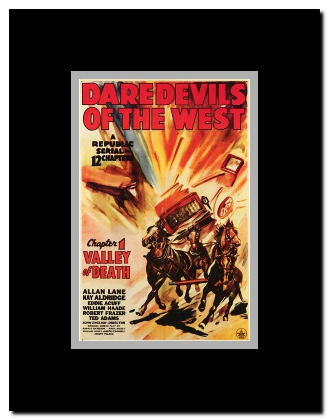 Daredevils of the West Framed Movie Poster