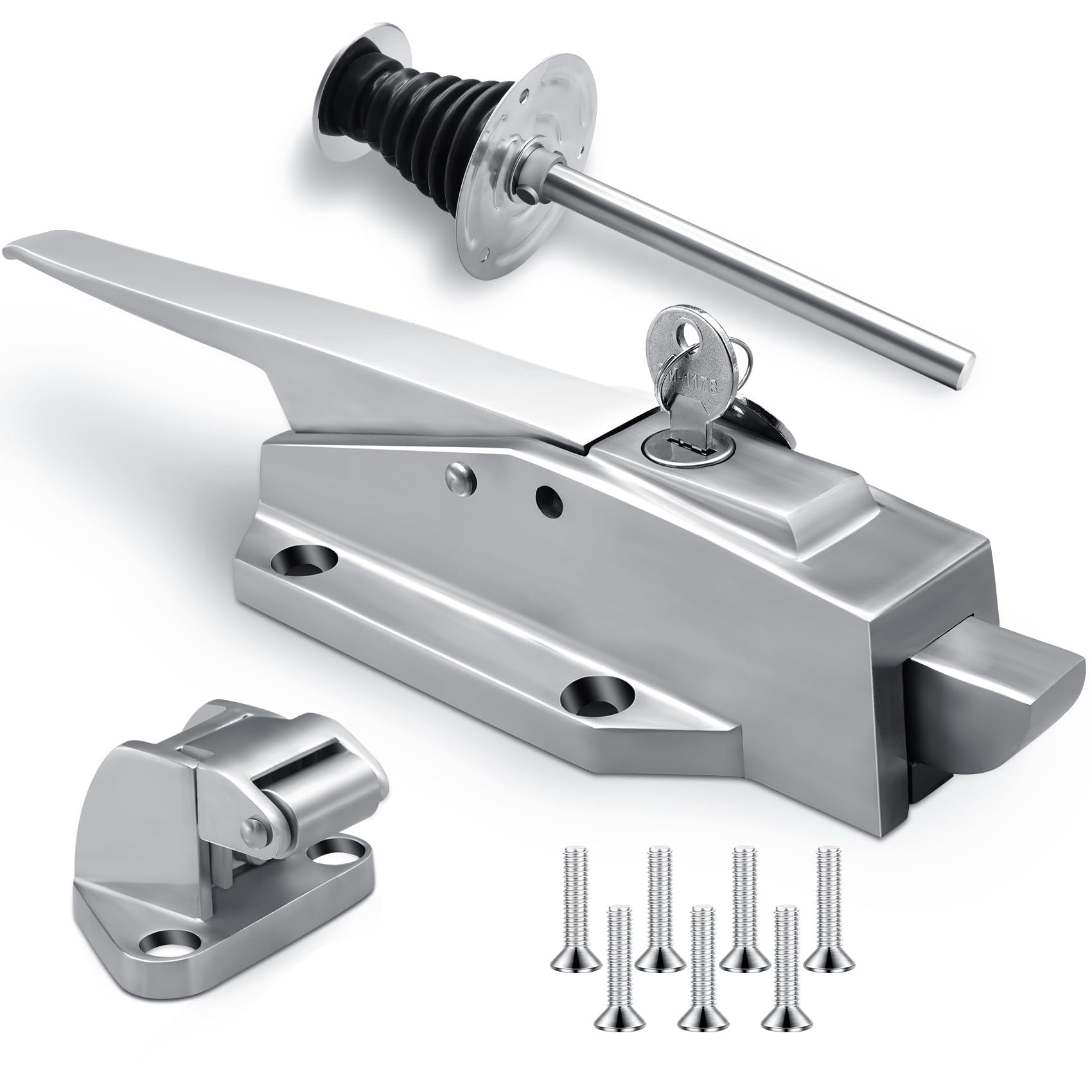 Darella Walk in Cooler Latch Handle, 304 Stainless Steel Walk in ...