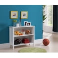 thumbnail image 1 of Daren White Wood Contemporary 2 Tier Shelf Kids Bookcase Storage Shelves Display Stand Organizer, 1 of 4