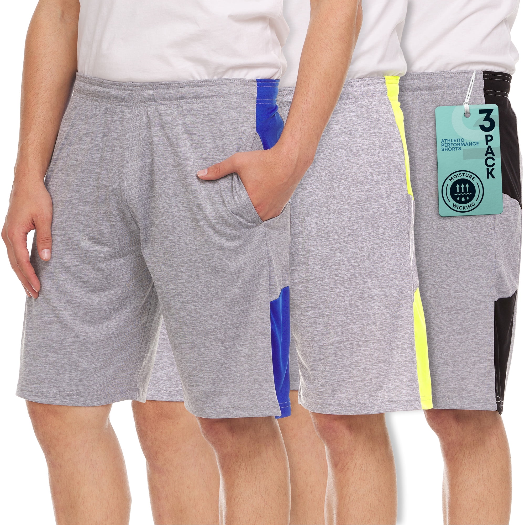 Daresay 3 Pack: Men's Basketball Shorts Dry Fit Mens Athletic Shorts ...