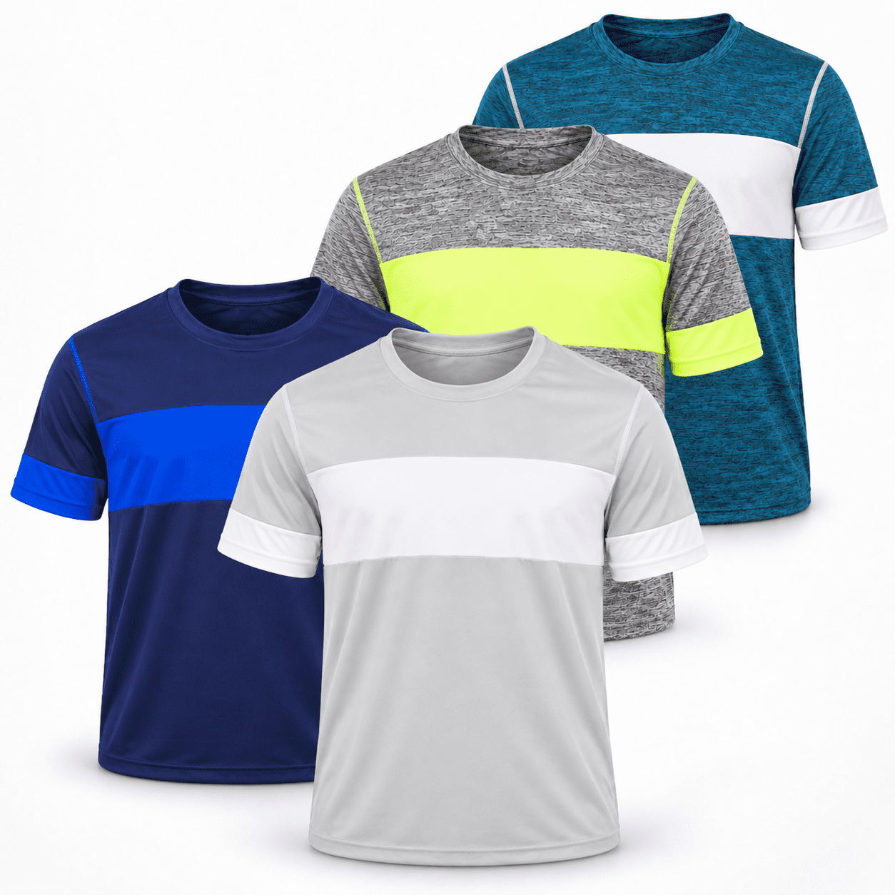 Daresay Men's 4-Pack Dri-Fit Performance T-Shirts, 3XL - Walmart.com