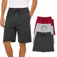 thumbnail image 1 of DARESAY Men’s Knit Shorts 3-Pack, Soft Sleep Lounge Shorts with Pockets & Elastic Drawstring Waist, Sizes S-3X, 1 of 8