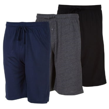 DARESAY Mens Soft Knit Shorts With Adjustable Drawcord And Pockets (Pack Of 3)