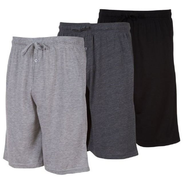 Daresay Mens Sleep Shorts, Mens Knit Short with Pockets and Adjustable