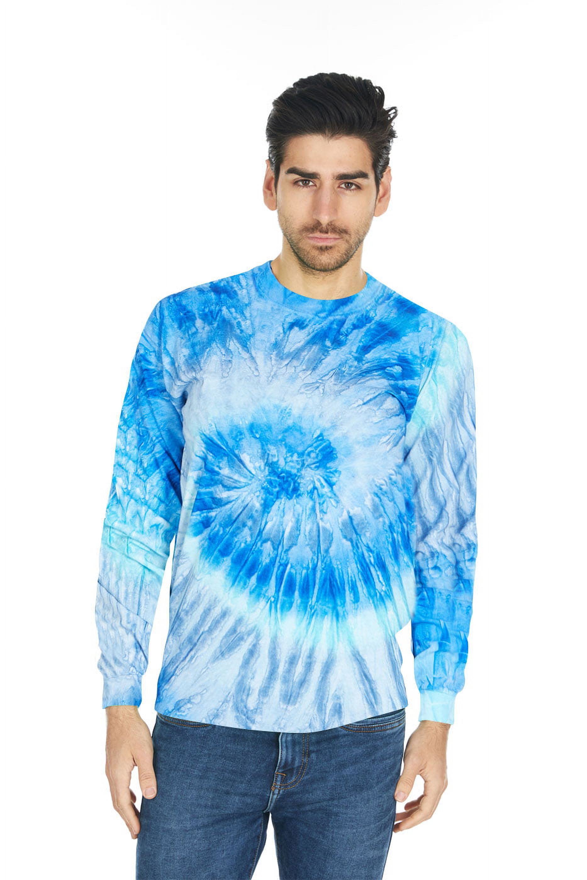 Daresay Tie Dye Long Sleeve Men TShirt Multi Color Top