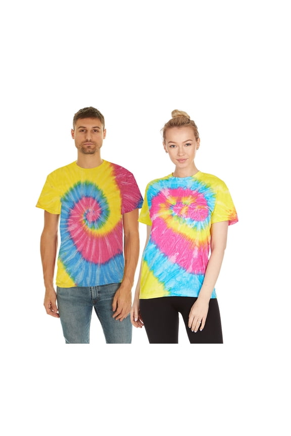 Tie Dye Style T-Shirts Men - Fun, Multi Color designs Tops
