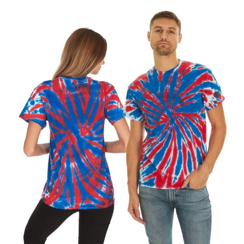 Tie Dye Style T-Shirts Men - Fun, Multi Color designs Tops