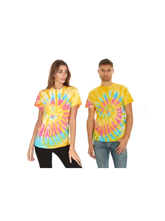 Daresay Tie Dye Style T-Shirts Men - Fun, Multi Color designs Tops