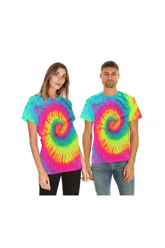 Tie Dye Style T-Shirts Men - Fun, Multi Color designs Tops
