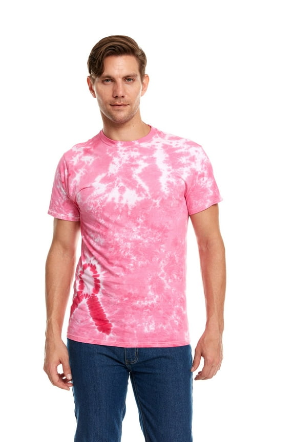 Tie Dye Style T-Shirts Men - Fun, Multi Color designs Tops