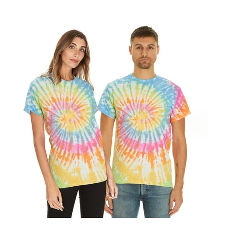 Tie Dye Style T-Shirts Men - Fun, Multi Color designs Tops