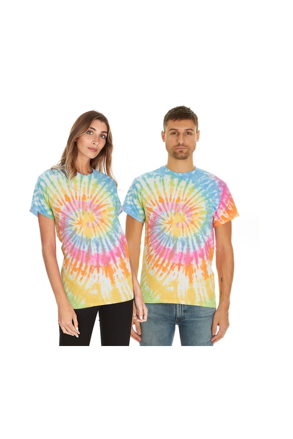 Tie Dye Style T-Shirts Men - Fun, Multi Color designs Tops