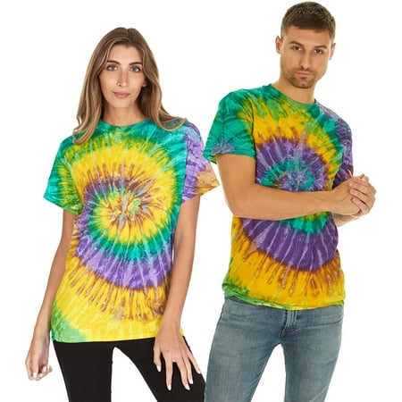 Daresay Tie Dye Style T-Shirts Men - Fun, Multi Color designs Tops