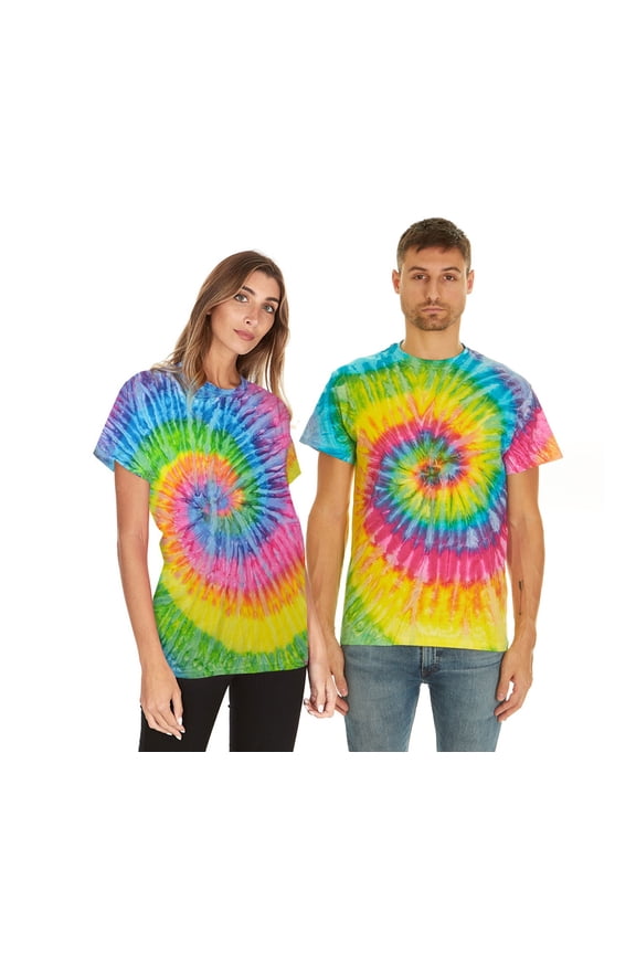 Tie Dye Style T-Shirts Men - Fun, Multi Color designs Tops
