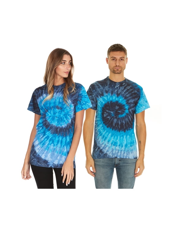 Tie Dye Style T-Shirts Men - Fun, Multi Color designs Tops