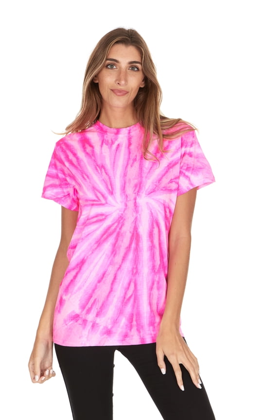 Tie Dye Style T-Shirts Women - Fun, Multi Color designs Tops
