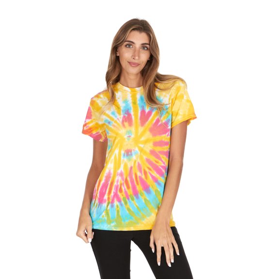 Daresay Tie Dye Style T-Shirts Women - Fun, Multi Color designs Tops
